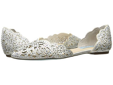 <strong>Sizes</strong>: 5 to 10<br />Get them at <a href="https://www.zappos.com/p/blue-by-betsey-johnson-lucy-ivory-satin/product/8644207/color/3528" target="_blank" rel="noopener noreferrer">Zappos</a>.&nbsp;