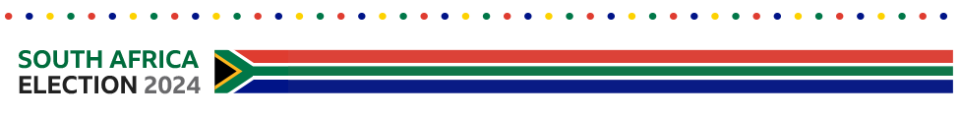 BBC South Africa election banner