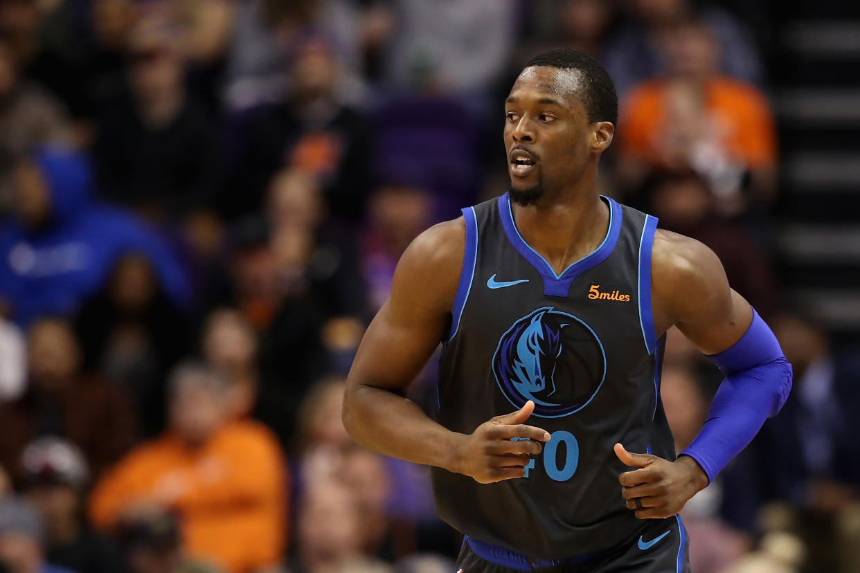 Harrison Barnes was traded in the middle of a game. (Getty Images)