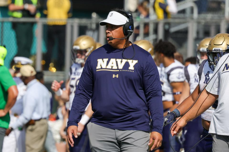 Ken Niumatalolo has been with Navy for 25 years, the last 15 as head coach of the Midshipmen.