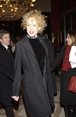 Nicole Kidman at the New York premiere of Miramax's Gangs of New York