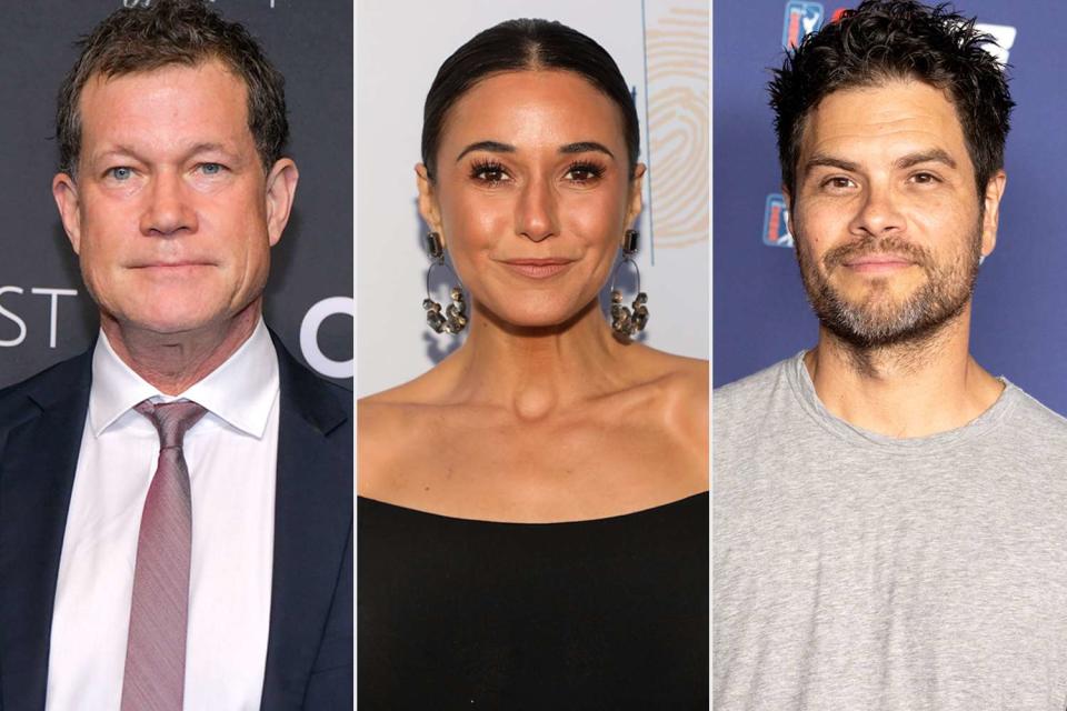 <p>Rodin Eckenroth/FilmMagic, Paul Archuleta/Getty, Amanda Edwards/Getty</p> From left: Dylan Walsh, Emmanuelle Chriqui and Erik Valdez