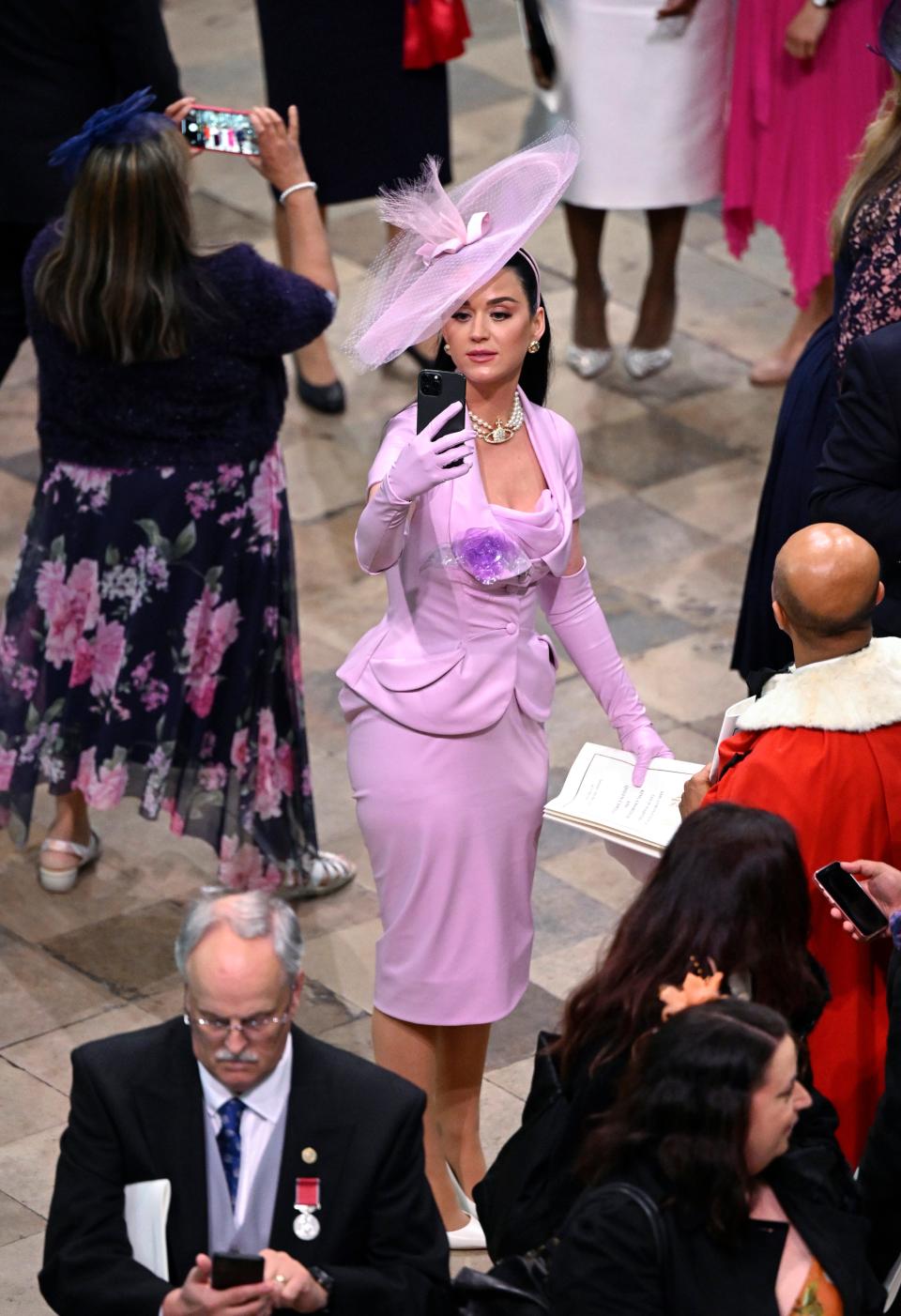 Katy Perry attends King Charles' and Queen Camilla's coronation on May 6, 2023.