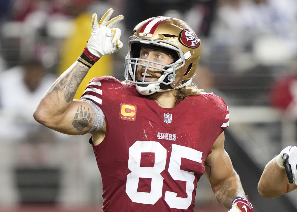 George Kittle #85 of the San Francisco 49ers 