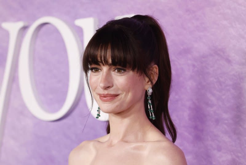 Anne Hathaway attends the New York premiere of "The Idea of You" on Monday. Photo by John Angelillo/UPI