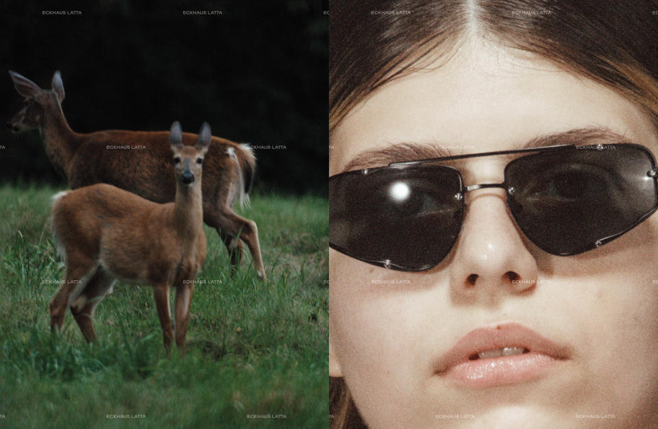 The Eckhaus Latta sunglass campaign.