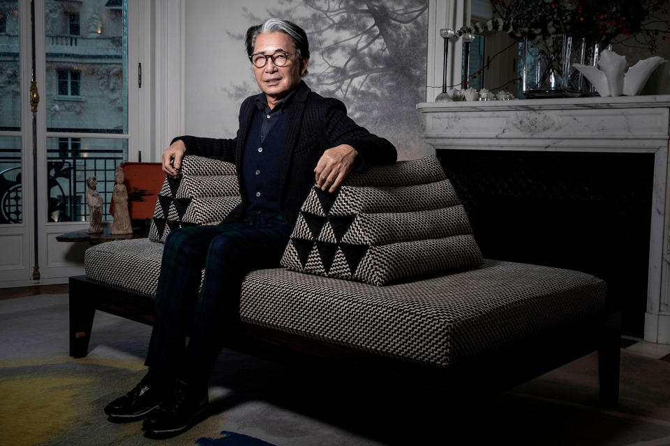 <p>The famed fashion designer and founder of the global Kenzo brand <a href="https://people.com/style/kenzo-founder-kenzo-takada-dead/" rel="nofollow noopener" target="_blank" data-ylk="slk:died in Paris;elm:context_link;itc:0;sec:content-canvas" class="link ">died in Paris</a> on Oct. 4 from coronavirus complications, his spokesperson told <a href="https://au.news.yahoo.com/kenzo-founder-kenzo-takada-dies-154013353.html" rel="noopener" data-ylk="slk:Agence France Presse;elm:context_link;itc:0;sec:content-canvas;outcm:mb_qualified_link;_E:mb_qualified_link;ct:story;" class="link  yahoo-link">Agence France Presse</a>. He was 81.</p> <p>The first Japanese designer to make his mark in Paris, Kenzo's designs focused on his love of graphics and large floral prints. After a nearly 30-year career in France, he sold his eponymous fashion house to LVMH in 1993 and retired from fashion six years later, before launching a homewares brand in January 2019. </p>