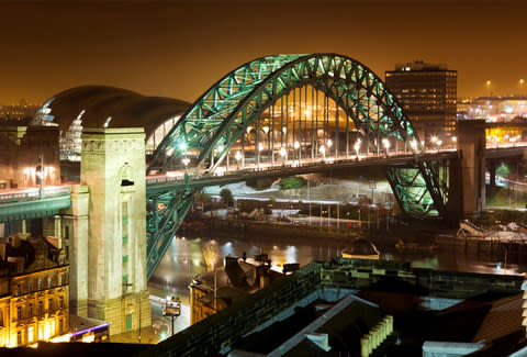 The draws of Newcastle are just three hours from London - Credit: Getty