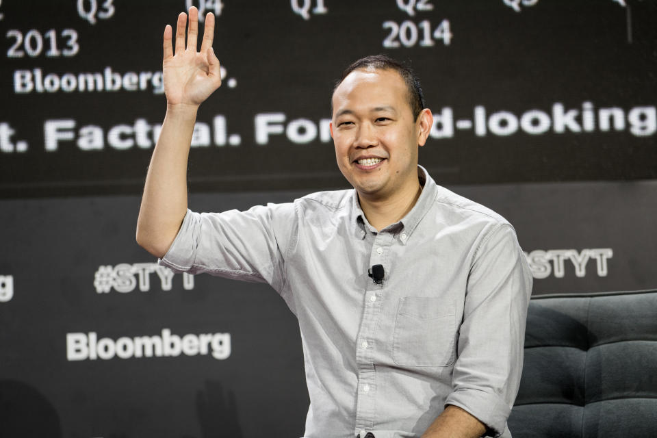 <p>Chieh, who runs the US e-tailer Boxed, foots the bill for his employees’ children to go to college and also offers to pay up to $20,000 for employees’ weddings. (Misha Friedman/Bloomberg via Getty Images) </p>