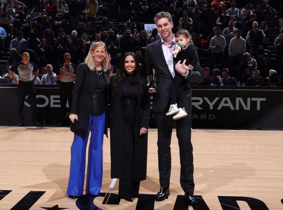 Cathy Engelbert, Vanessa Bryant, Paul Gasol