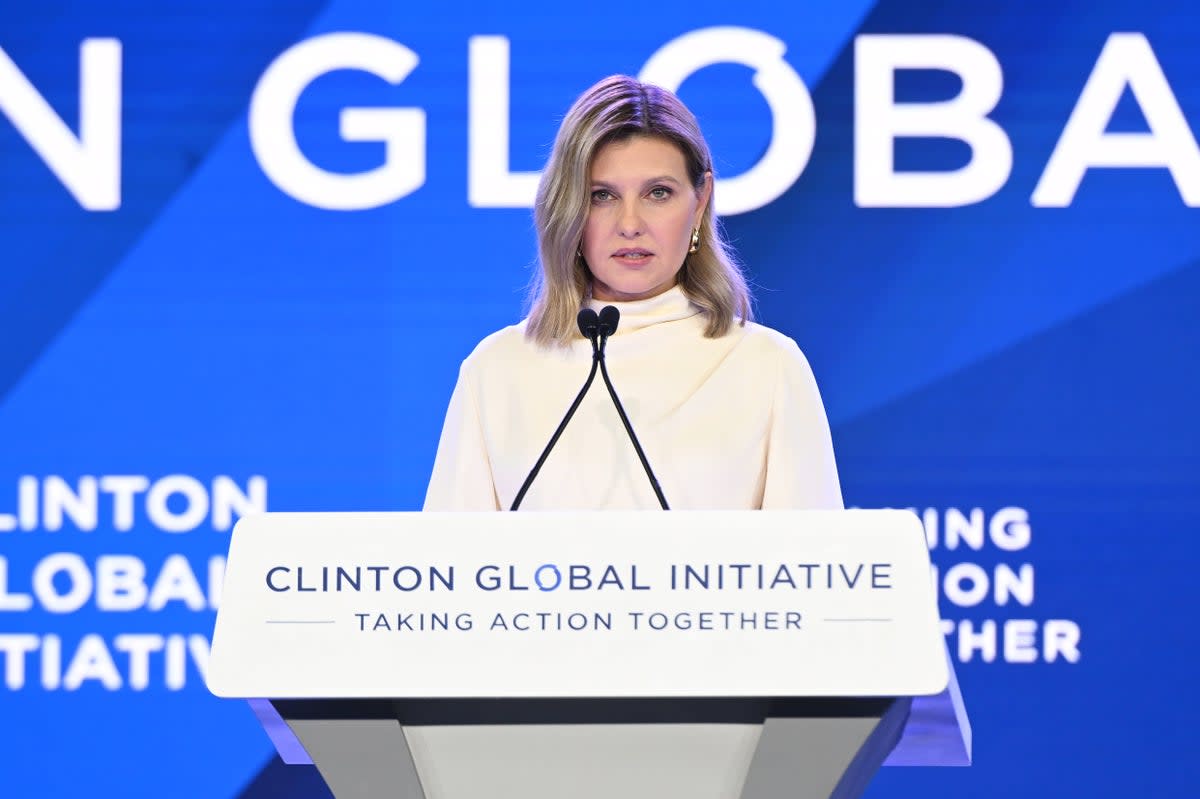 First Lady of Ukraine Olena Zelenska (Getty Images for Clinton Global)