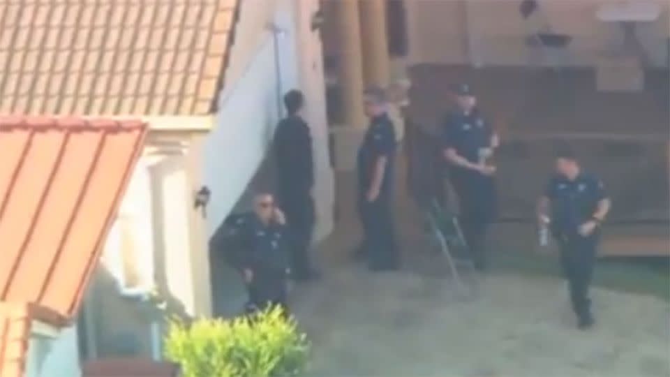 Police raided an alleged slave house on a quiet street in Brisbane's southside. Photo: 7News