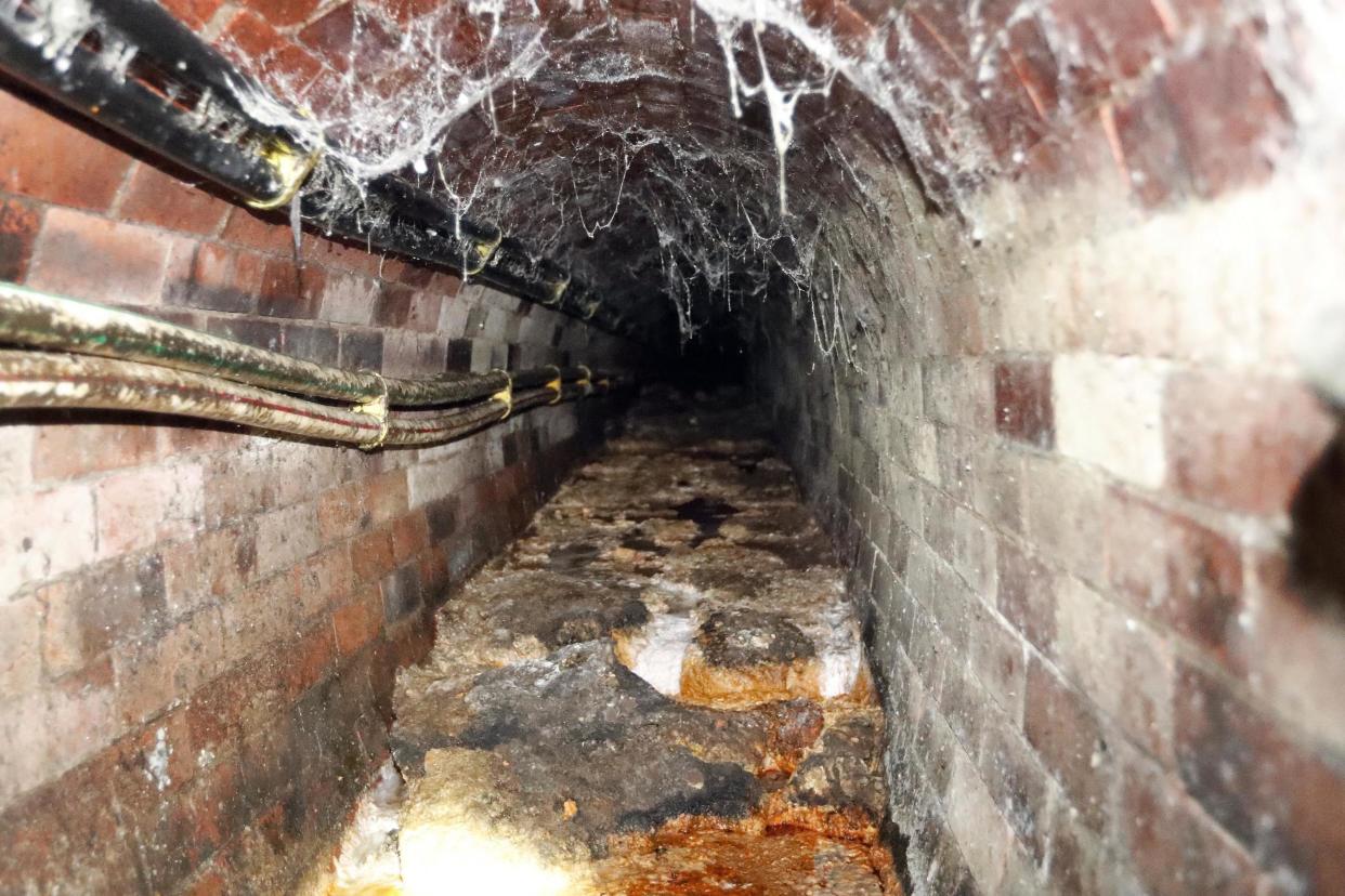 A 26-tonne fatberg covers an 1852-built sewer beneath Chinatown in central London: AP