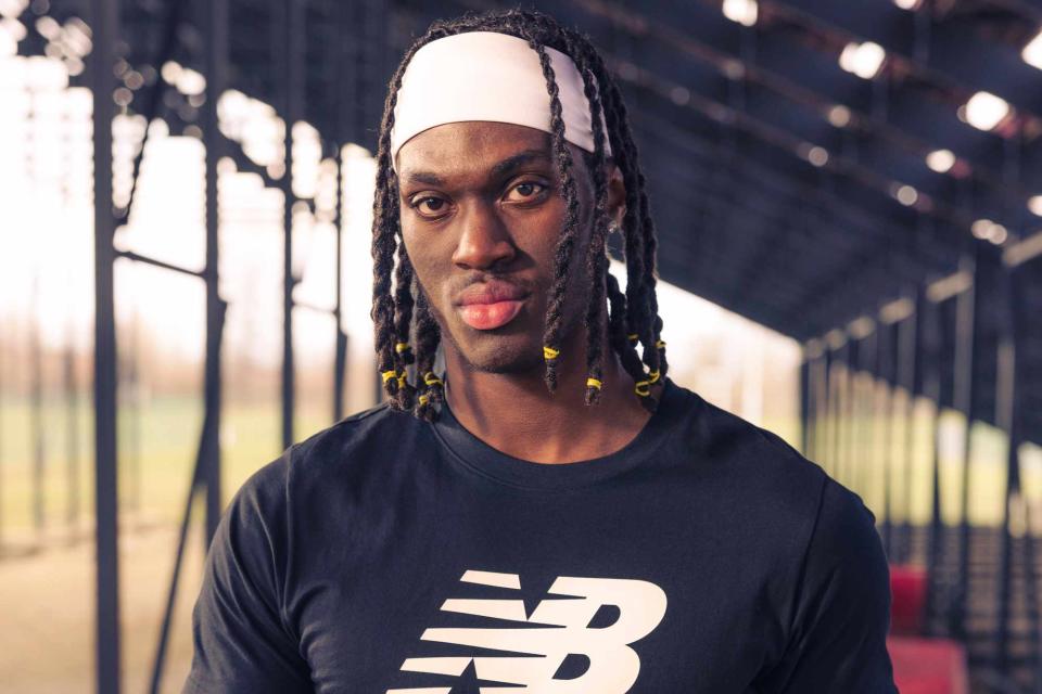 <p>Courtesy of New Balance</p> Marvin Harrison Jr.