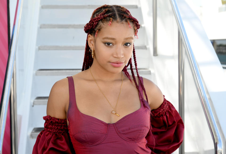 Amandla Stenberg is tired of comments about her chest. (Photo: Michael Kovac/Getty Images for IMDb)