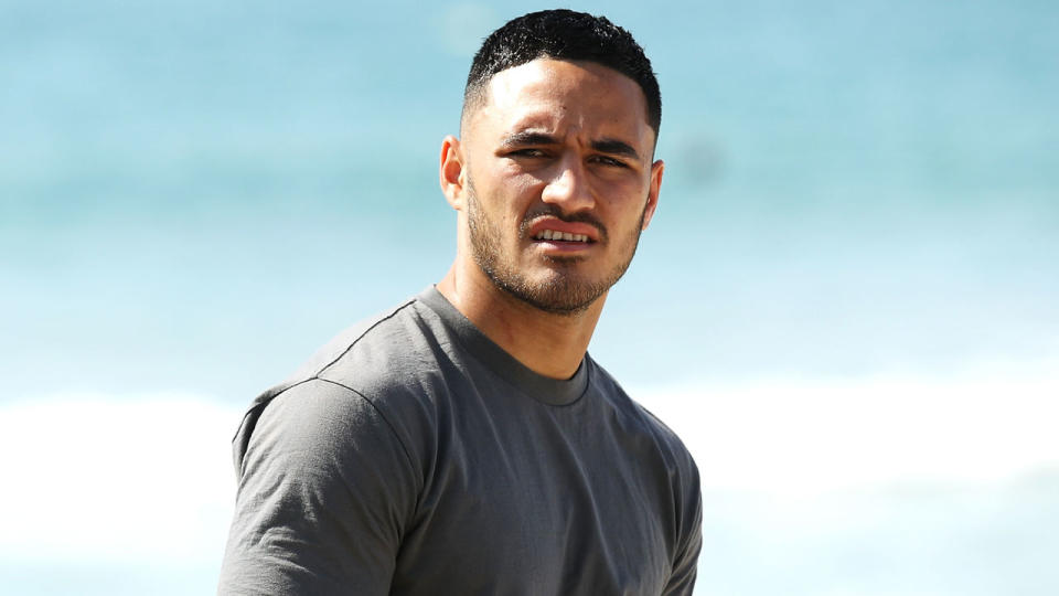 Valentine Holmes needs to add weight and increase his pace to make it to the NFL. Pic: Getty