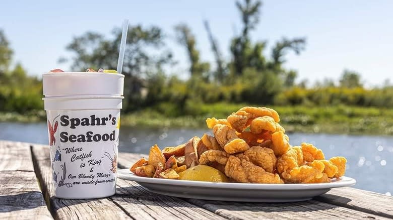 cup fried fish platter