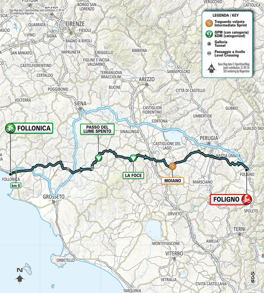 Maps and profiles of the 2023 Tirreno-Adriatico