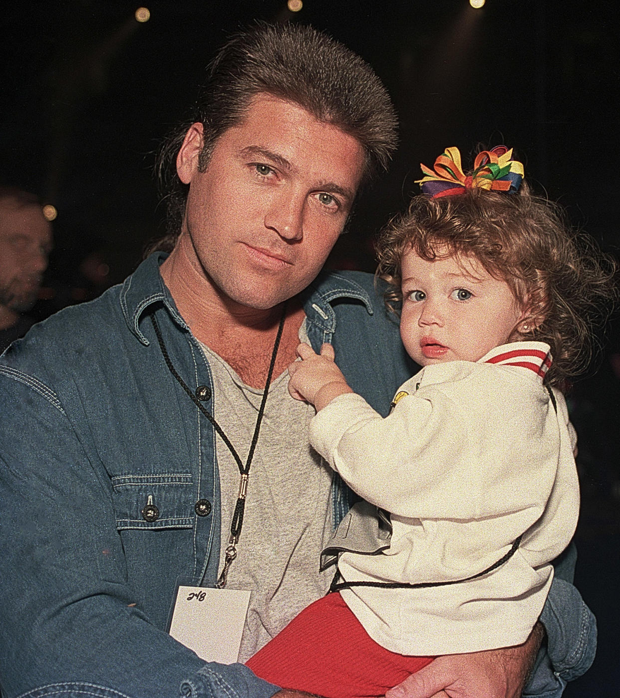 Billy Ray Cyrus and daughter Miley Cyrus in 1994 (Rick Diamond / Getty Images)