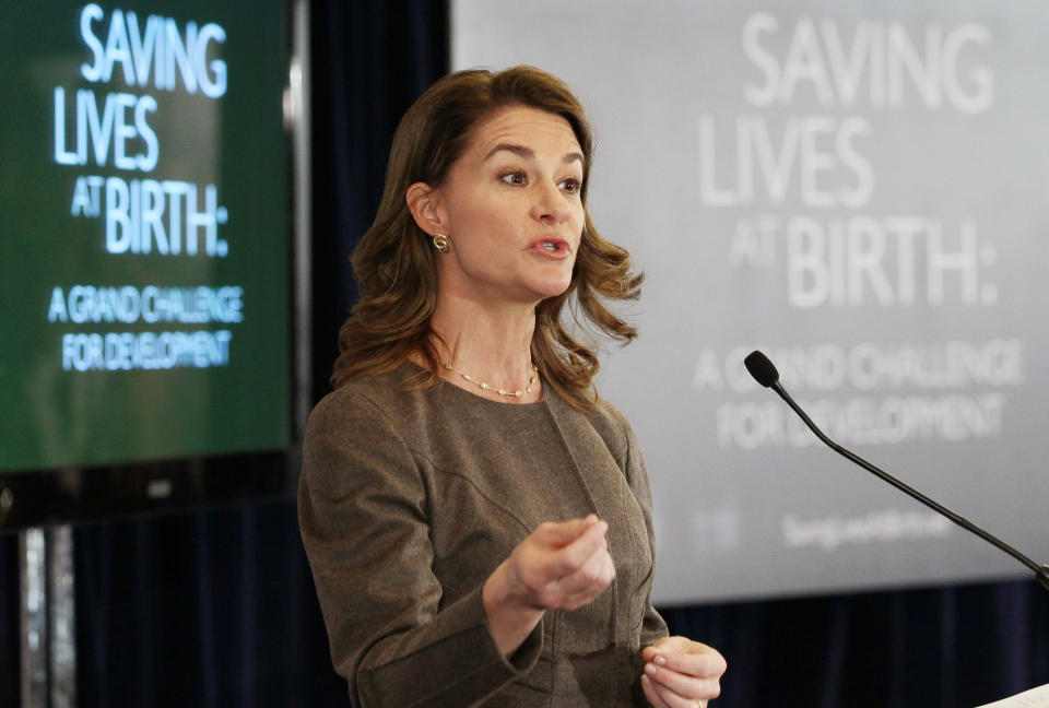 <b>9. Melinda Gates</b> <br> co-chair, Bill & Melinda Gates Foundation<br> (Photo by Mark Wilson/Getty Images)