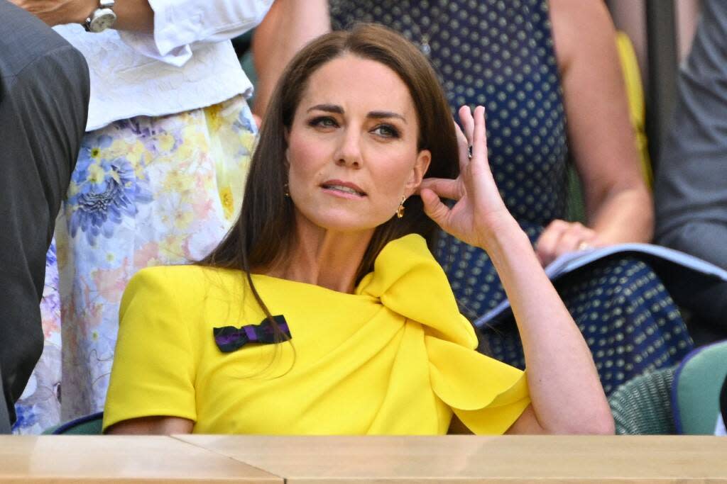 Kate Middleton photographiée au tournoi de tennis de Wimbledon en juillet 2022 n’est pas apparue en public depuis son opération chirurgicale fin décembre.