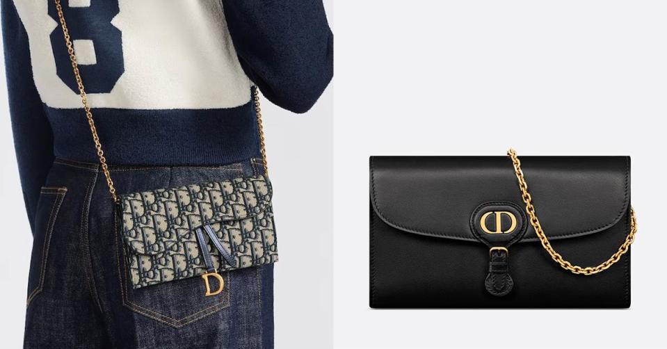 圖左：經典SADDLE系列鍊帶包圖右：經典BOBBY系列鍊帶包圖片來源：Dior