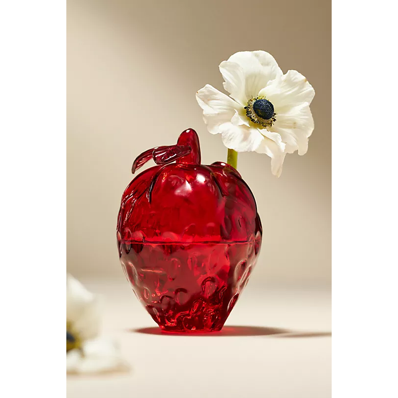strawberry vase