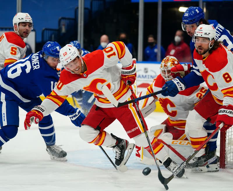 NHL: Calgary Flames at Toronto Maple Leafs