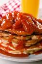 <p>We took our <a href="https://www.delish.com/uk/cooking/recipes/a30452165/pancake-recipe/" rel="nofollow noopener" target="_blank" data-ylk="slk:perfect pancakes" class="link rapid-noclick-resp">perfect pancakes</a> and added a little cream cheese and strawberries to make the most addicting pancake ever. Then we topped them with a simple homemade strawberry syrup to really make then unforgettable. </p><p>Get the S<a href="http://www.delish.com/uk/cooking/recipes/a32485162/strawberry-cheesecake-pancakes-recipe/" rel="nofollow noopener" target="_blank" data-ylk="slk:trawberry Cheesecake Pancakes" class="link rapid-noclick-resp">trawberry Cheesecake Pancakes</a> recipe.</p>