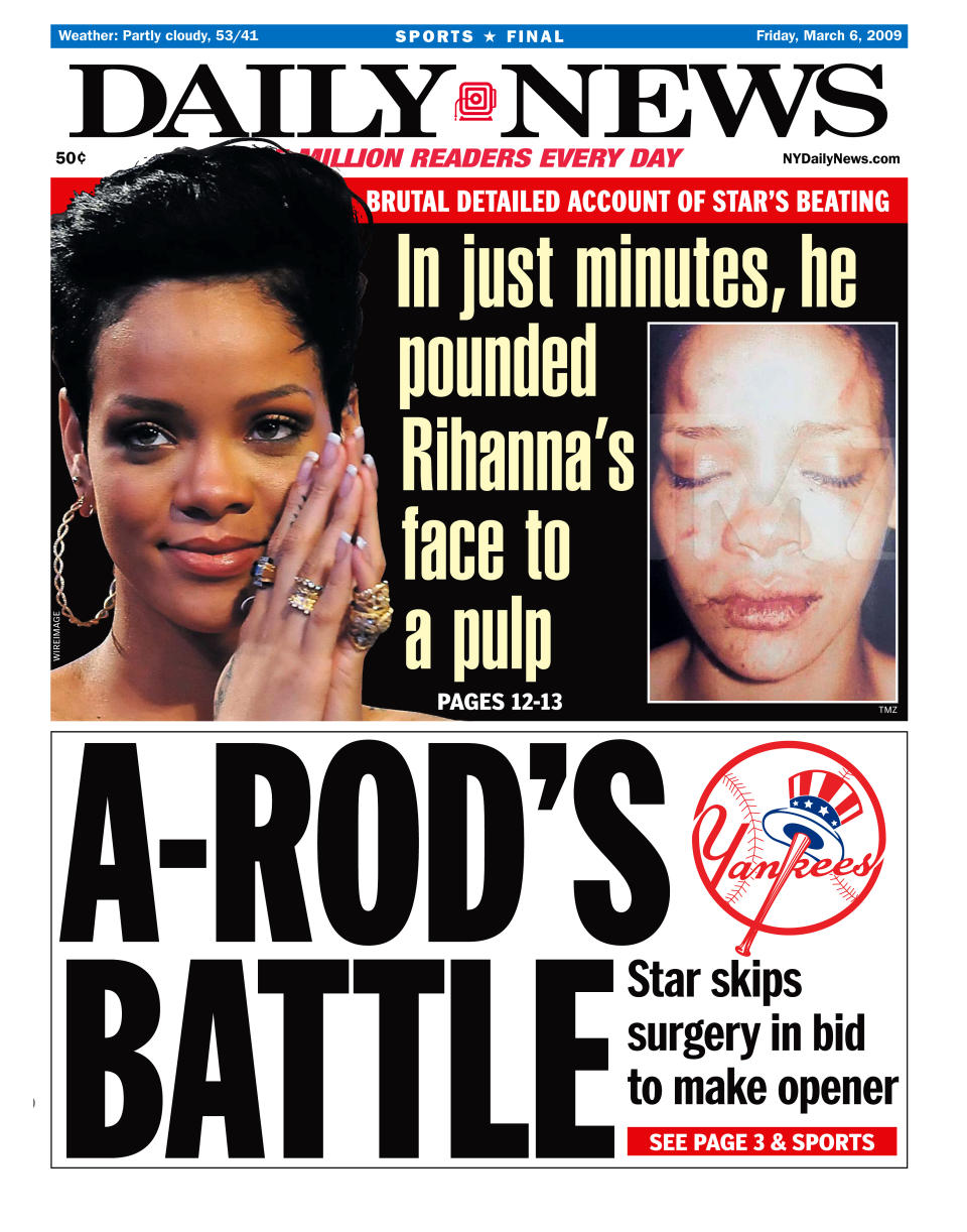 Rihanna was assaulted by Brown in 2009. (Photo: Getty Images)