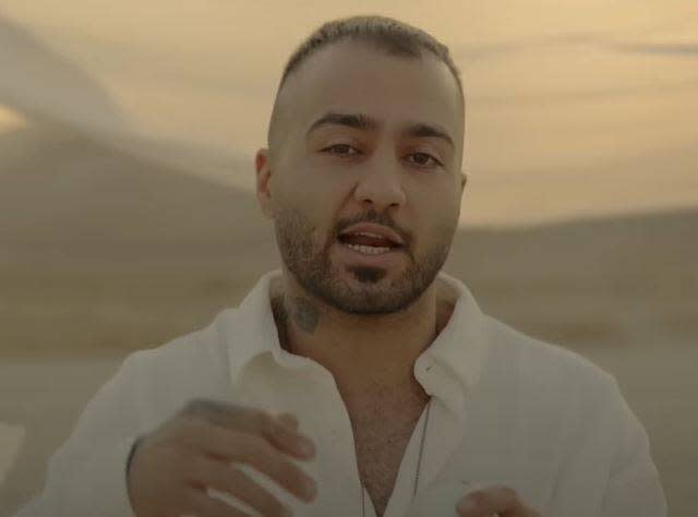 Le rappeur Toomaj Salehi, ici dans un clip publié en 2023 sur YouTube.