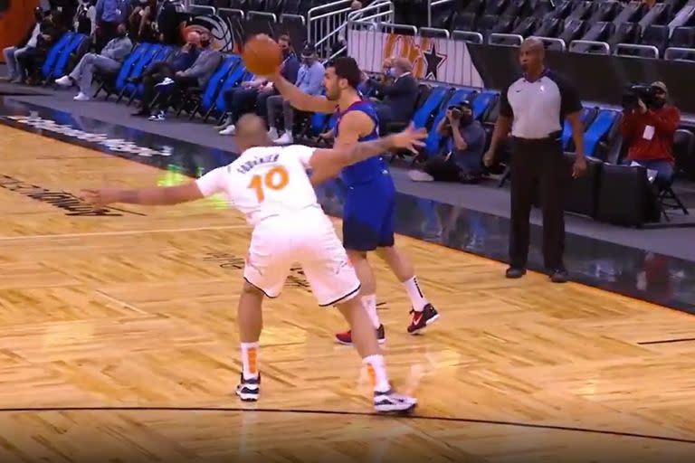 "No look pass", una asistencia mágica con el sello de Campazzo