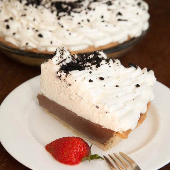 Wright's Dairy Farm's Chocolate Cream Pie in North Smithfield is a most popular choice for Thanksgiving.