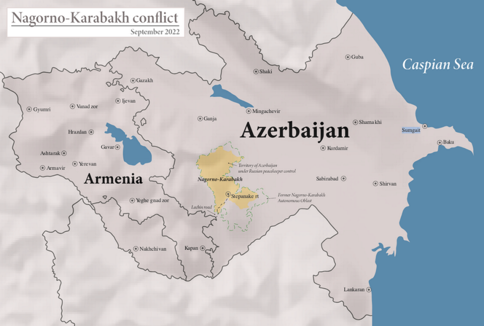 Azerbaijan and Armenia. A day after Azerbaijan launched a military offensive against ethnic Armenians in the breakaway region of Nagorno-Karabakh, they halted their offensive on Wednesday following a ceasefire brokered by the Russians in what has become one of the world’s longest-running conflicts.