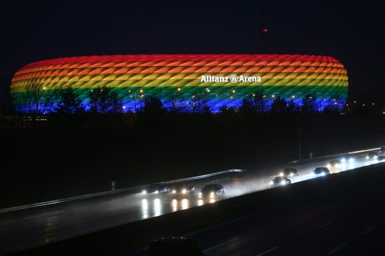 City officials in Munich plan to light the Allianz Arena in rainbow colours on Wednesday