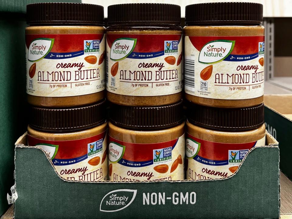 Simply Nature creamy almond butter