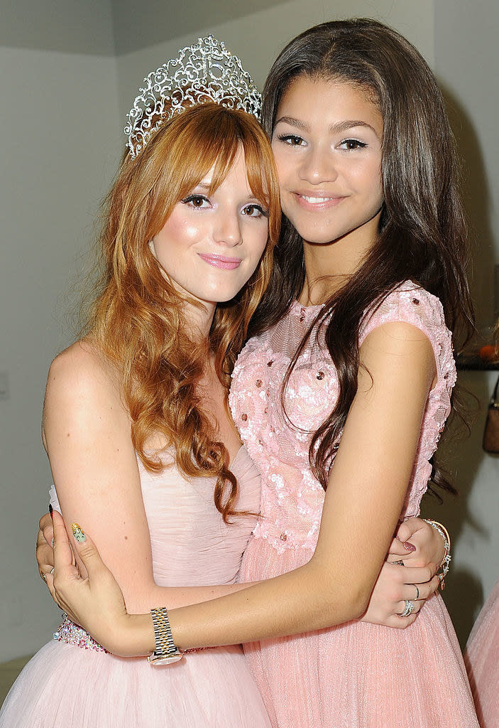 Bella with Zendaya arm in arm