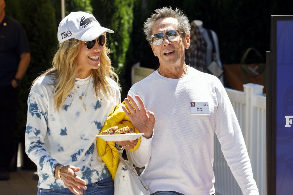 <h1 class="title">The Allen & Co. Media And Technology Conference</h1><cite class="credit">Brian Grazer, co-chairman of Imagine Entertainment, right, and Veronica Grazer. Patrick T. Fallon/Bloomberg via Getty Images</cite>