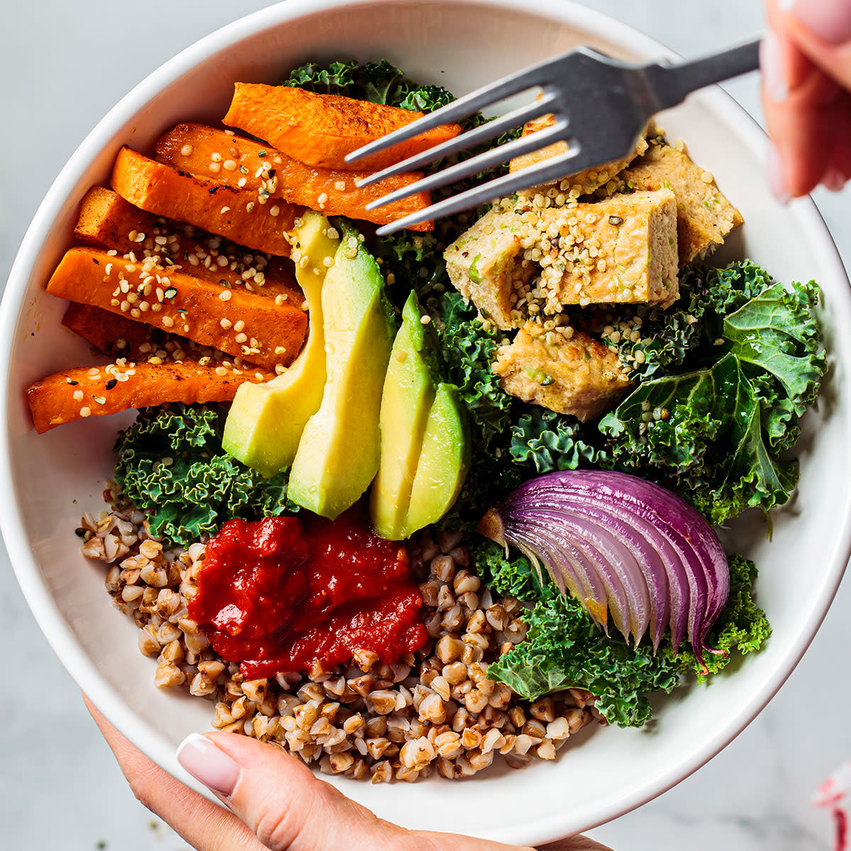 healthy lunch bowl