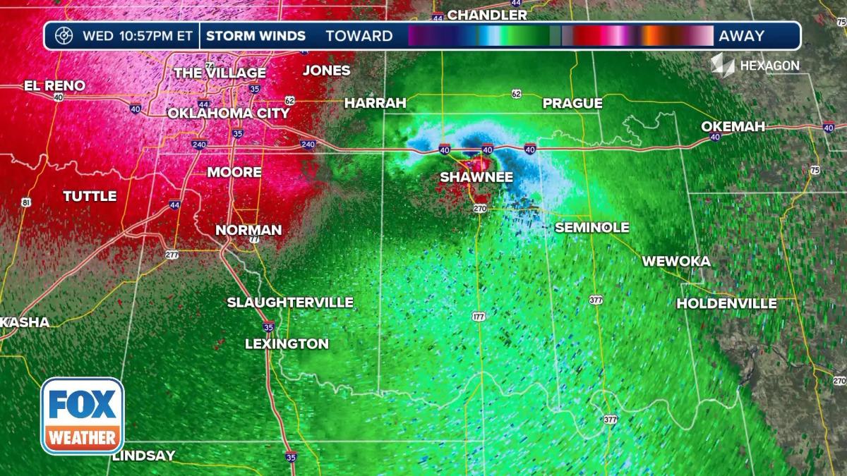 Shawnee, Oklahoma, tornado features 2 rare meteorological phenomenon