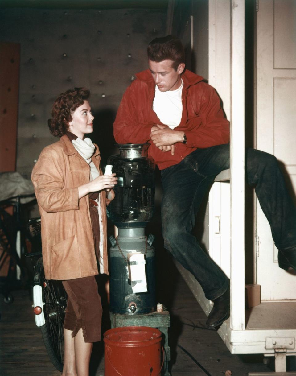 <p>Dean's costar for his second leading role was legendary Hollywood actress, Natalie Wood. </p>