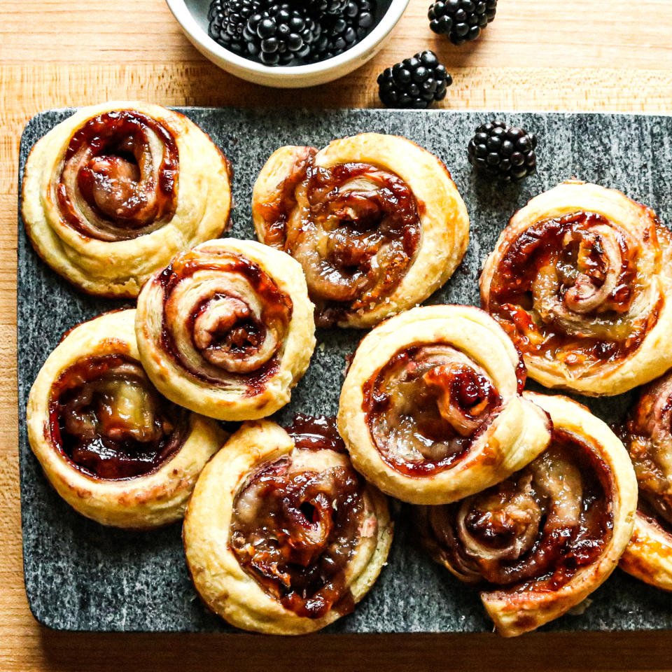 Blackberry & Brie Puff Pastry Roll