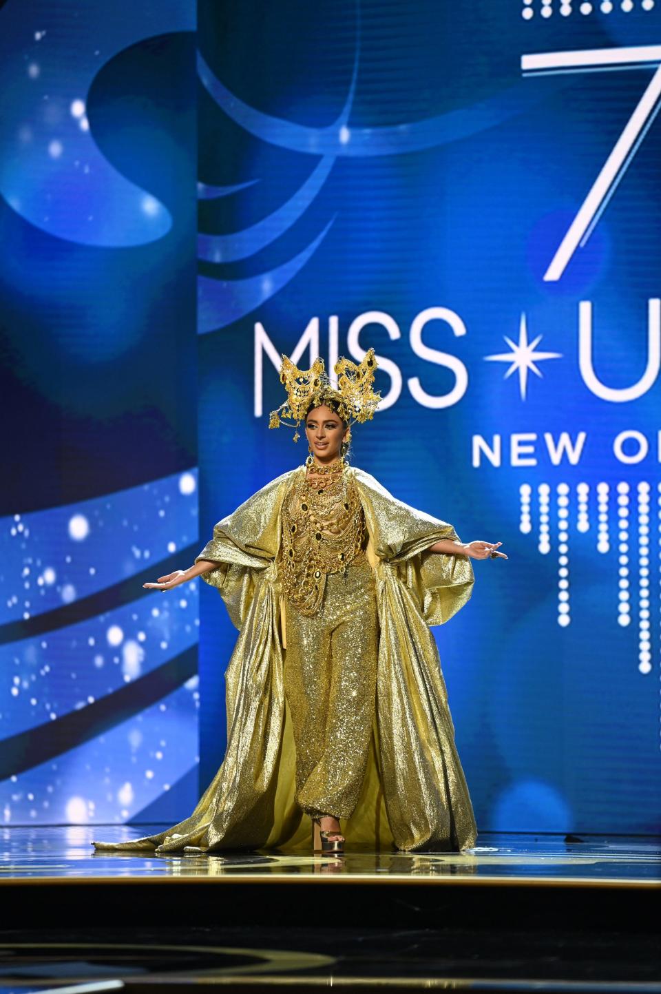 Miss Bahrain in the 2023 Miss Universe Costume Contest.