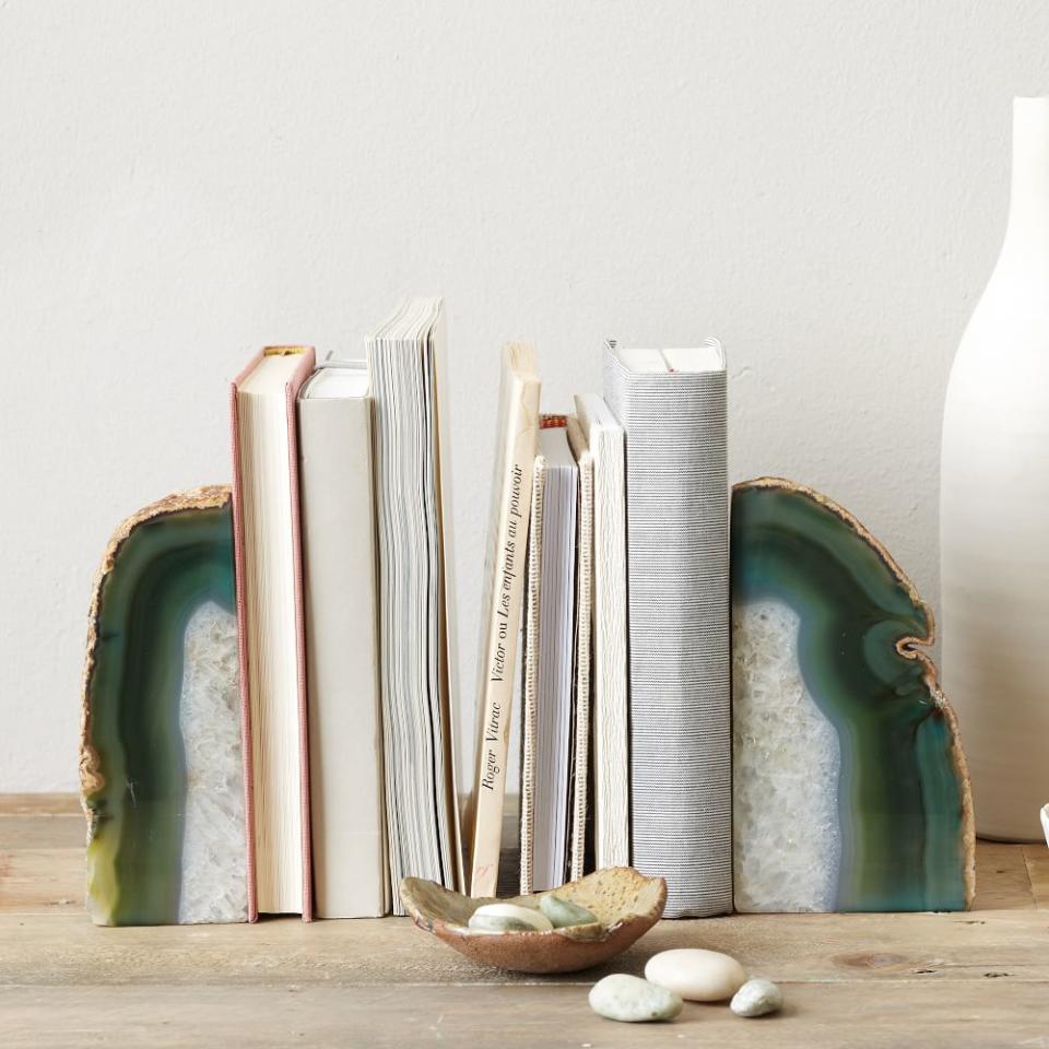 <p><a href="https://go.redirectingat.com?id=74968X1596630&url=https%3A%2F%2Fwww.westelm.com%2Fproducts%2Fagate-bookend-d1229&sref=https%3A%2F%2Fwww.housebeautiful.com%2Fshopping%2Fg41316192%2Fluxury-gifts-for-her%2F" rel="nofollow noopener" target="_blank" data-ylk="slk:Shop Now;elm:context_link;itc:0;sec:content-canvas" class="link ">Shop Now</a></p><p>Agate Stone Bookends</p><p>westelm.com</p><p>$34.00</p><span class="copyright">West Elm</span>