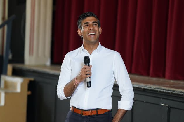 Rishi Sunak at an event in Ribble Valley, as part of the campaign to be leader of the Conservative Party and the next prime minister. (Photo: Owen Humphreys via PA Wire/PA Images)