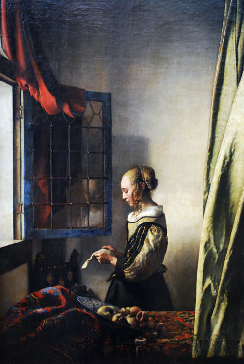 "Girl Reading a Letter at an Open Window” by Johannes Vermeer.