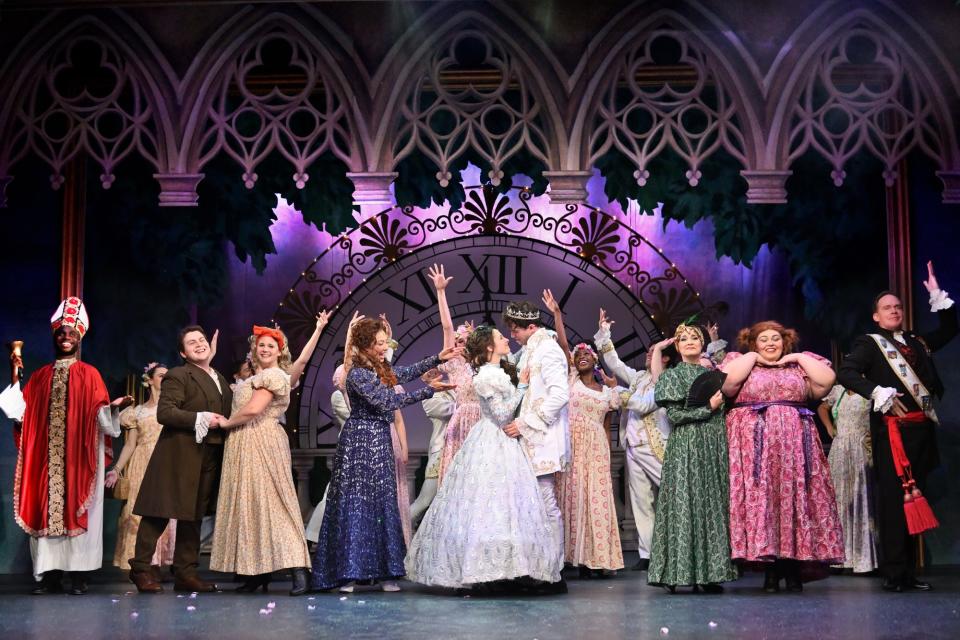 The cast of "Cinderella" at Theatre By The Sea in Matunuck.