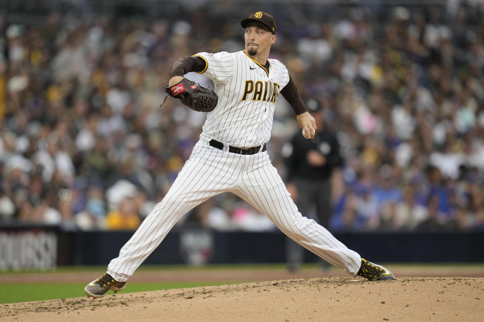 Blake Snell繳出6局優質先發，賽後也順利收下本季第2勝（2-6）。(AP MLB Photo/Gregory Bull)