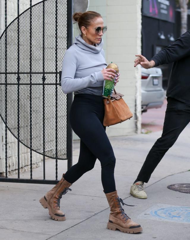 Jennifer Lopez's Birkin Doubles as a Gym Bag