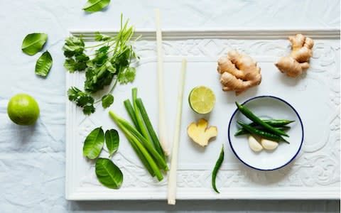 Thai green vegetable curry